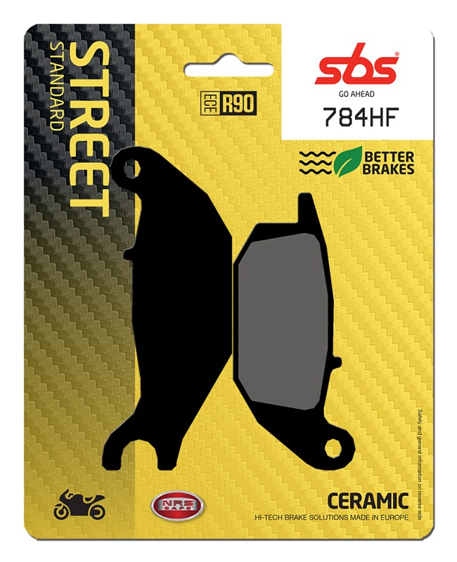 SBS brake pads KH343 street standart ceramic colour black HONDA CBR125/150, xl 125 varadero, YAMAHA YZF150 rear(784HF)
